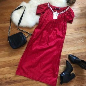 Love Moschino SilkBlend Beaded Dress